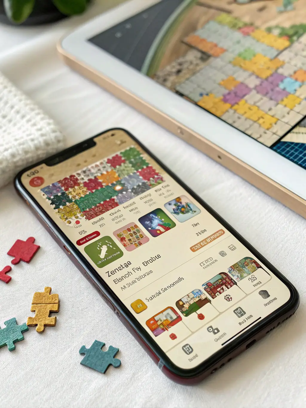 A screenshot of the Yihao Entertainment game showcasing the AI-driven personalized recommendations feature, suggesting puzzles based on player preferences.